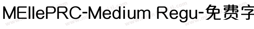 MEllePRC-Medium Regu字体转换